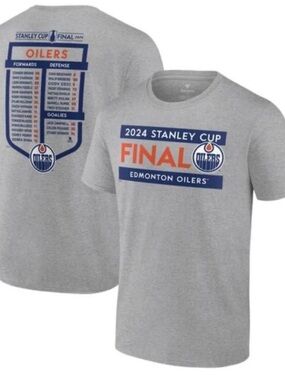 Edmonton Oilers 2024 Stanley Cup Final T-Shirt Extra Large Fanatics NHL Hockey